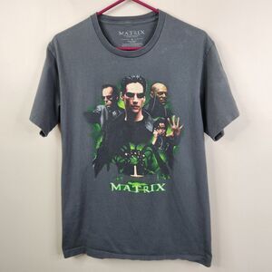The Matrix Front Side Multicharacter Short Sleeve Crew Neck Graphic Tee M